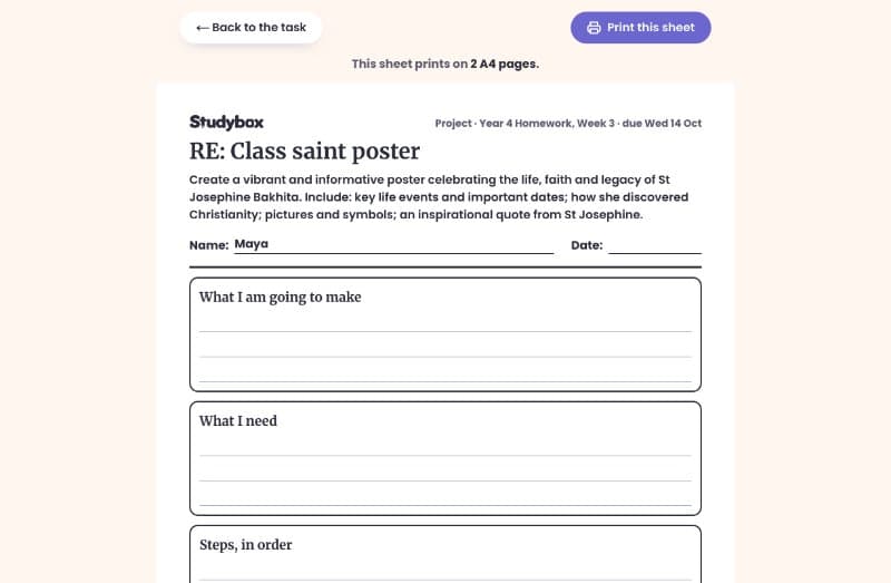 The project planner